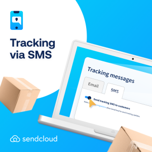 graphic pakket tracks via SMS
