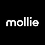 Mollie logo zwart met witte letters