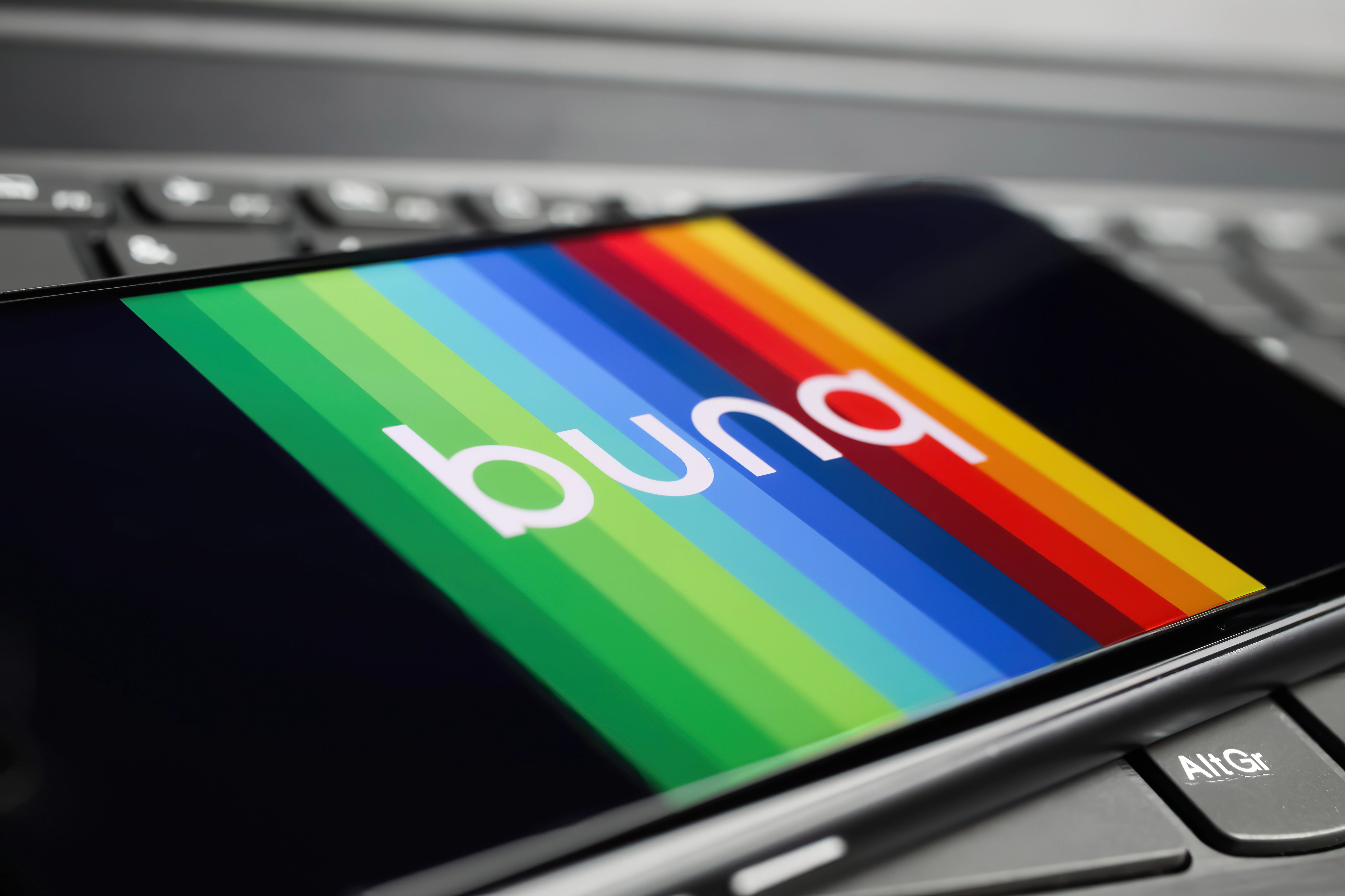 Logo bunq smartphone