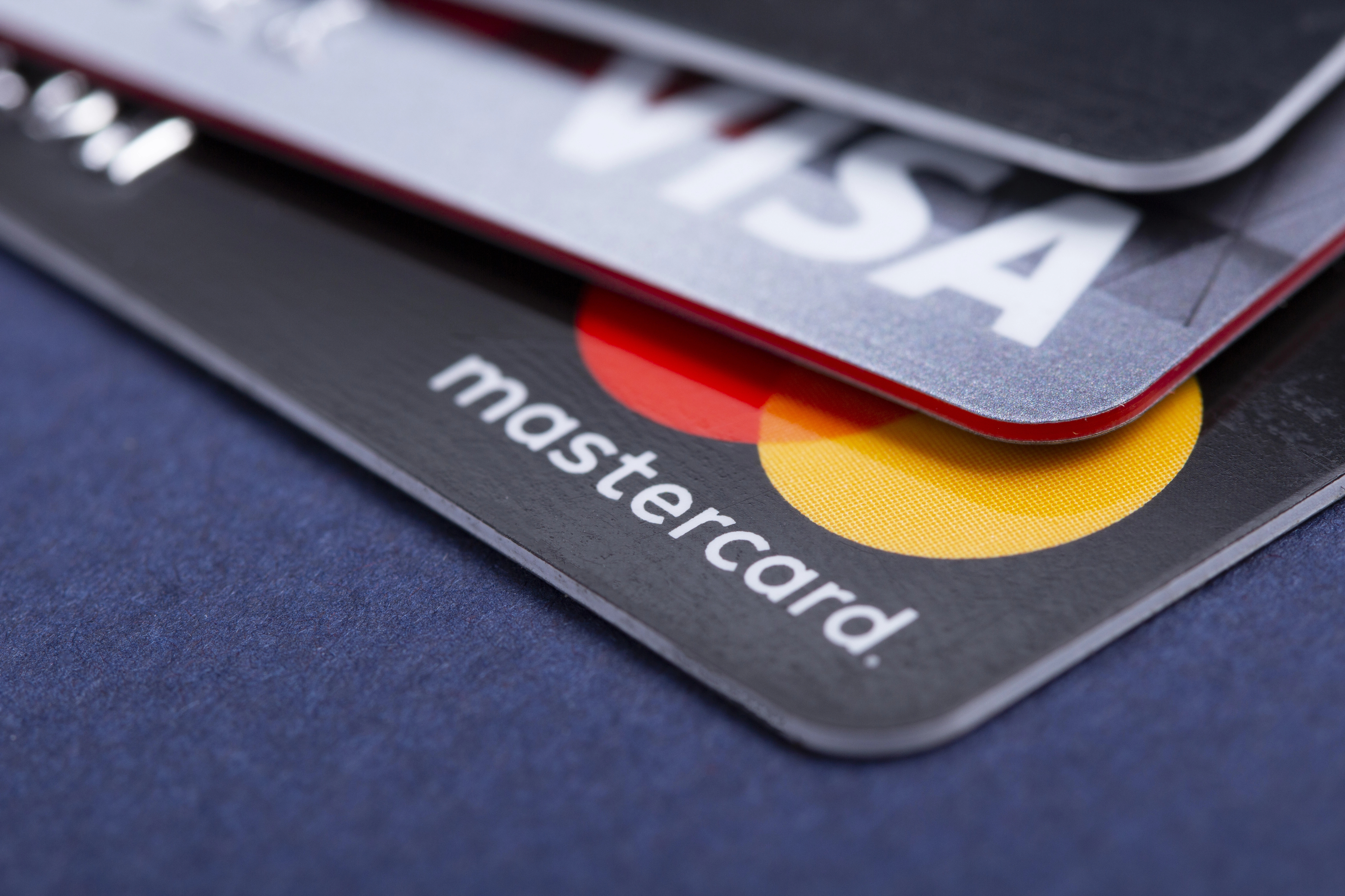 Betaalkaarten Mastercard en Visa